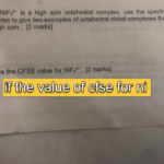 if the value of cfse for ni