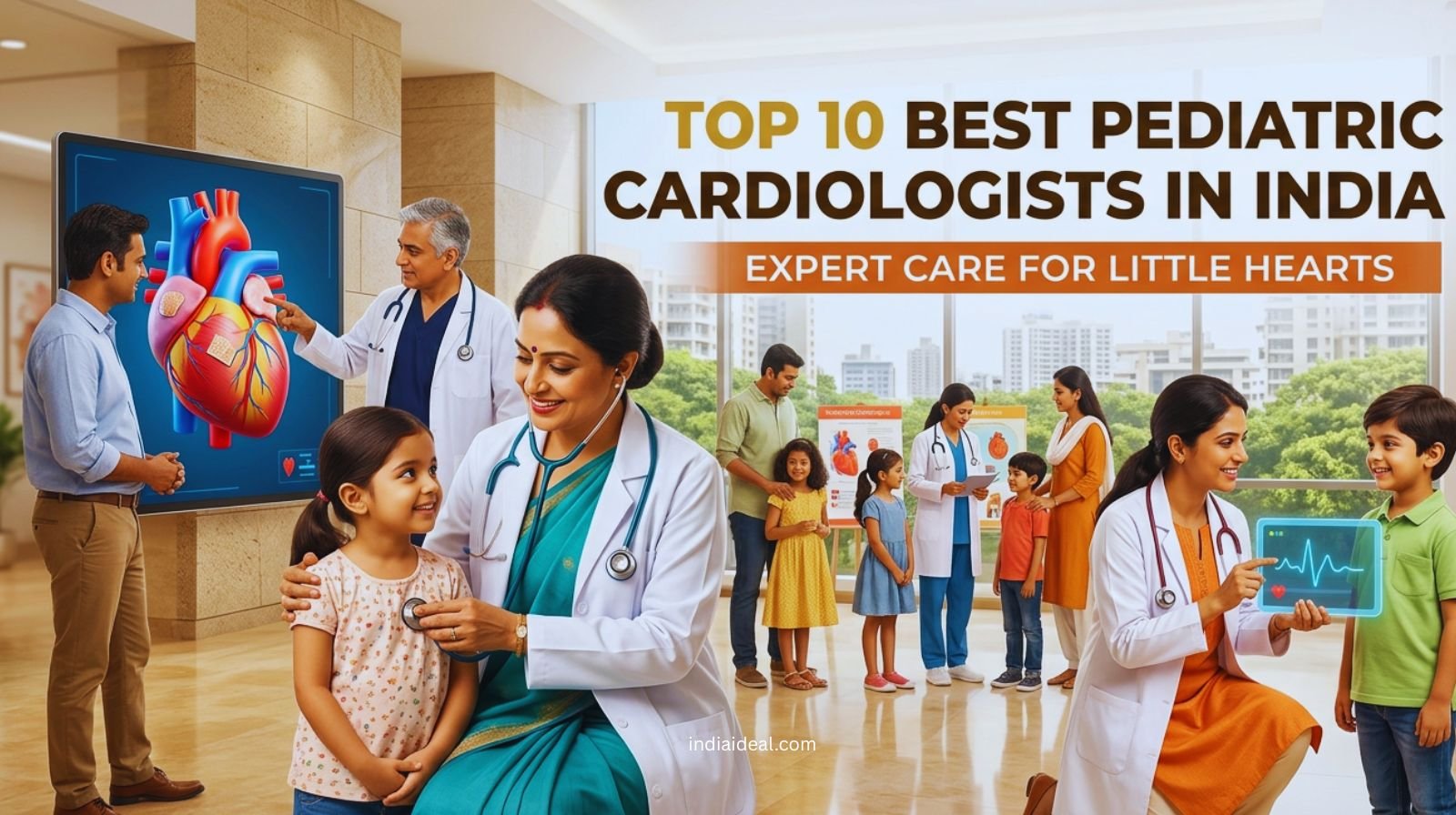 Top pediatric cardiologists in India performing cardiac surgery on infants.