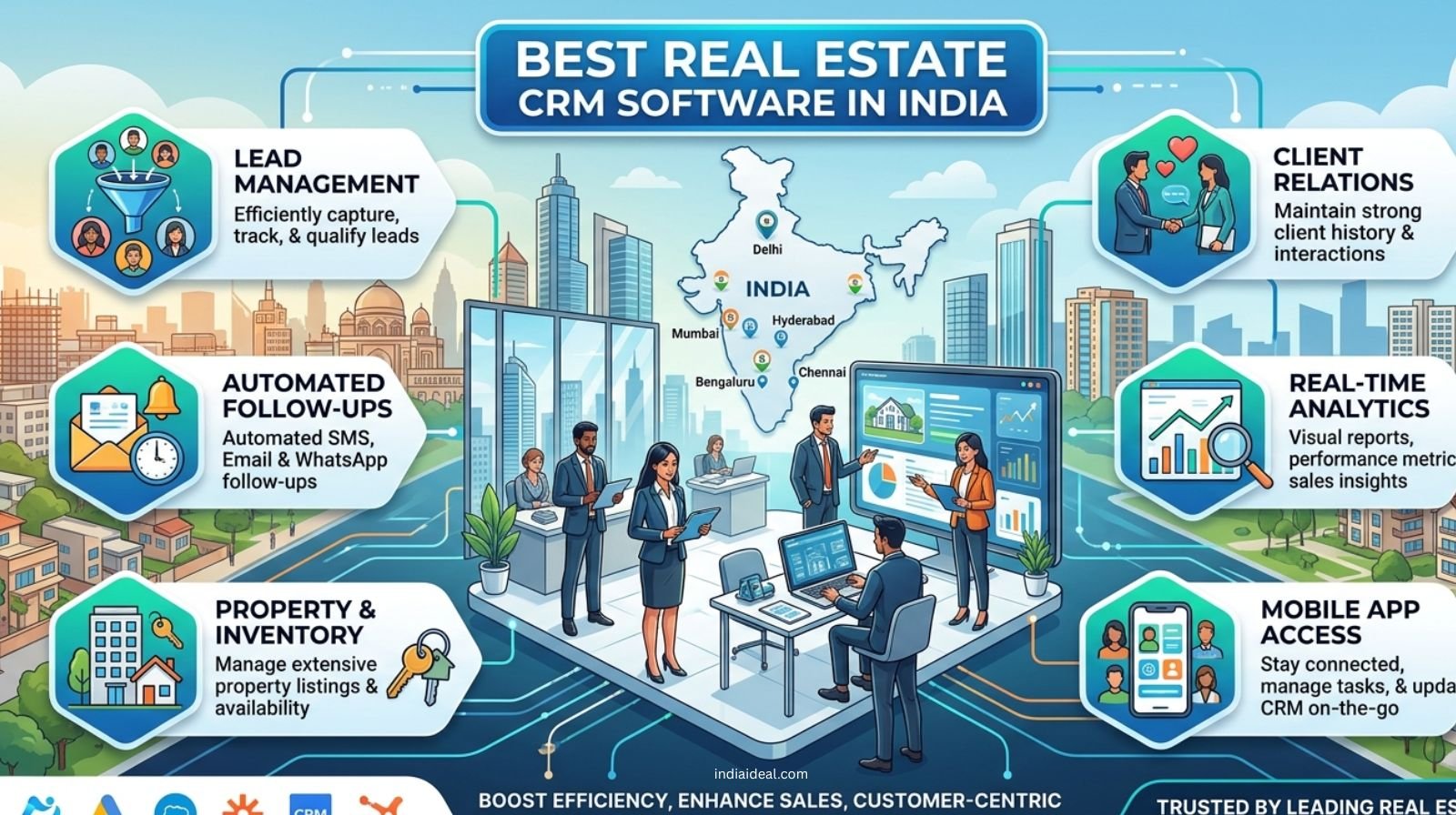 Best Real Estate CRM Software in India 2026: Top 10 Reviews & Comparison