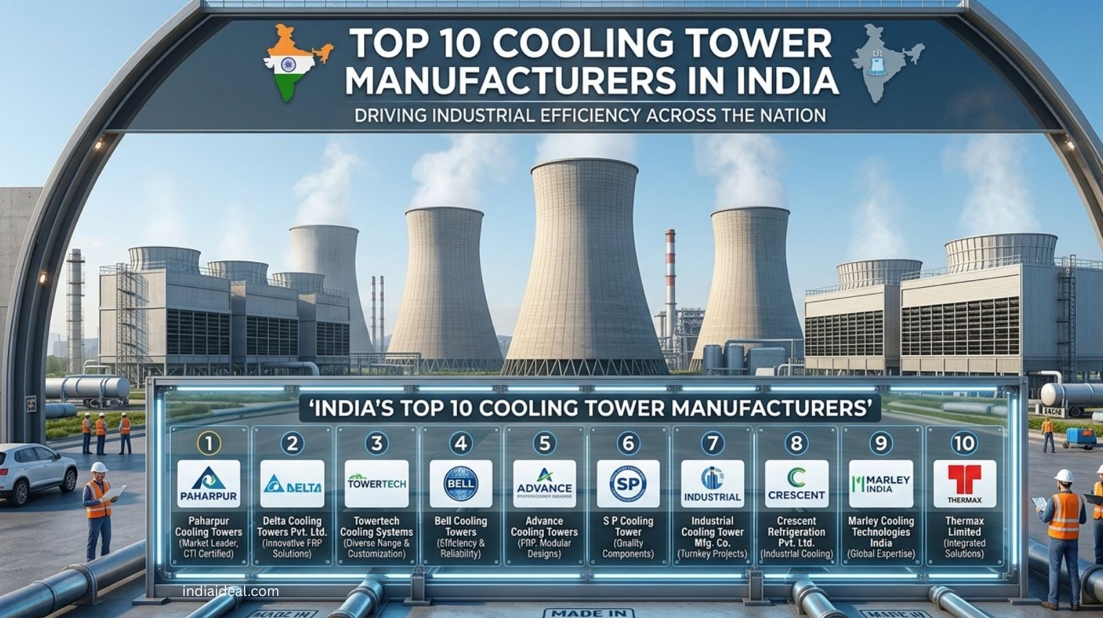 Top 10 Cooling Tower Manufacturers in India