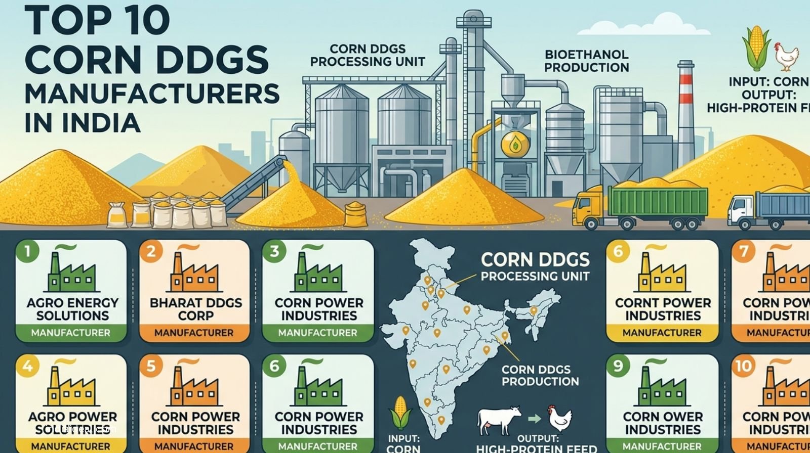 Top 10 Corn DDGS Manufacturers in India