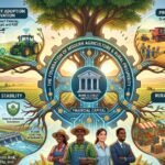 Farmer accessing digital agricultural finance and credit apps on a smartphone."